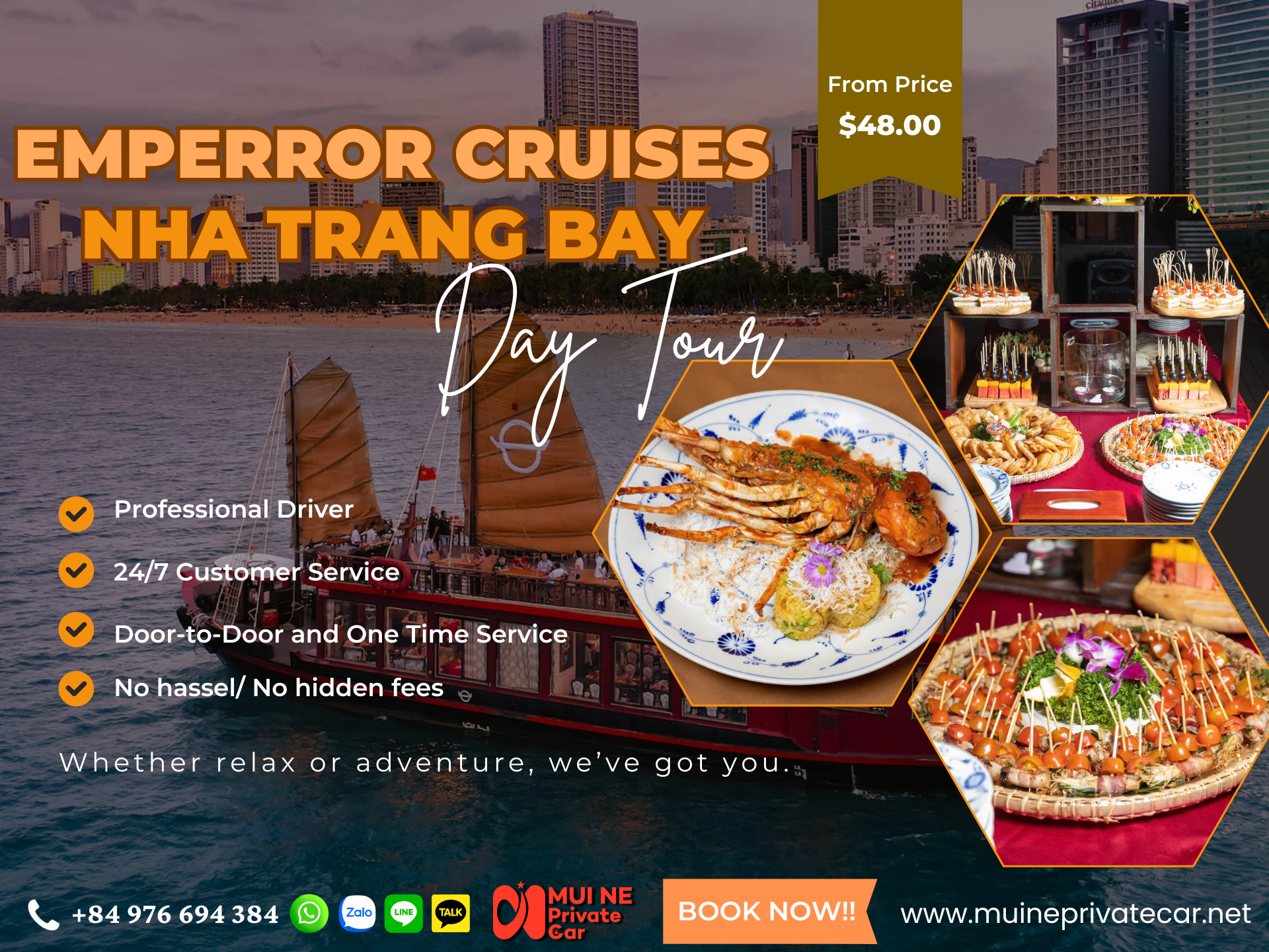 Emperor Cruise Nha Trang Bay Day Tour