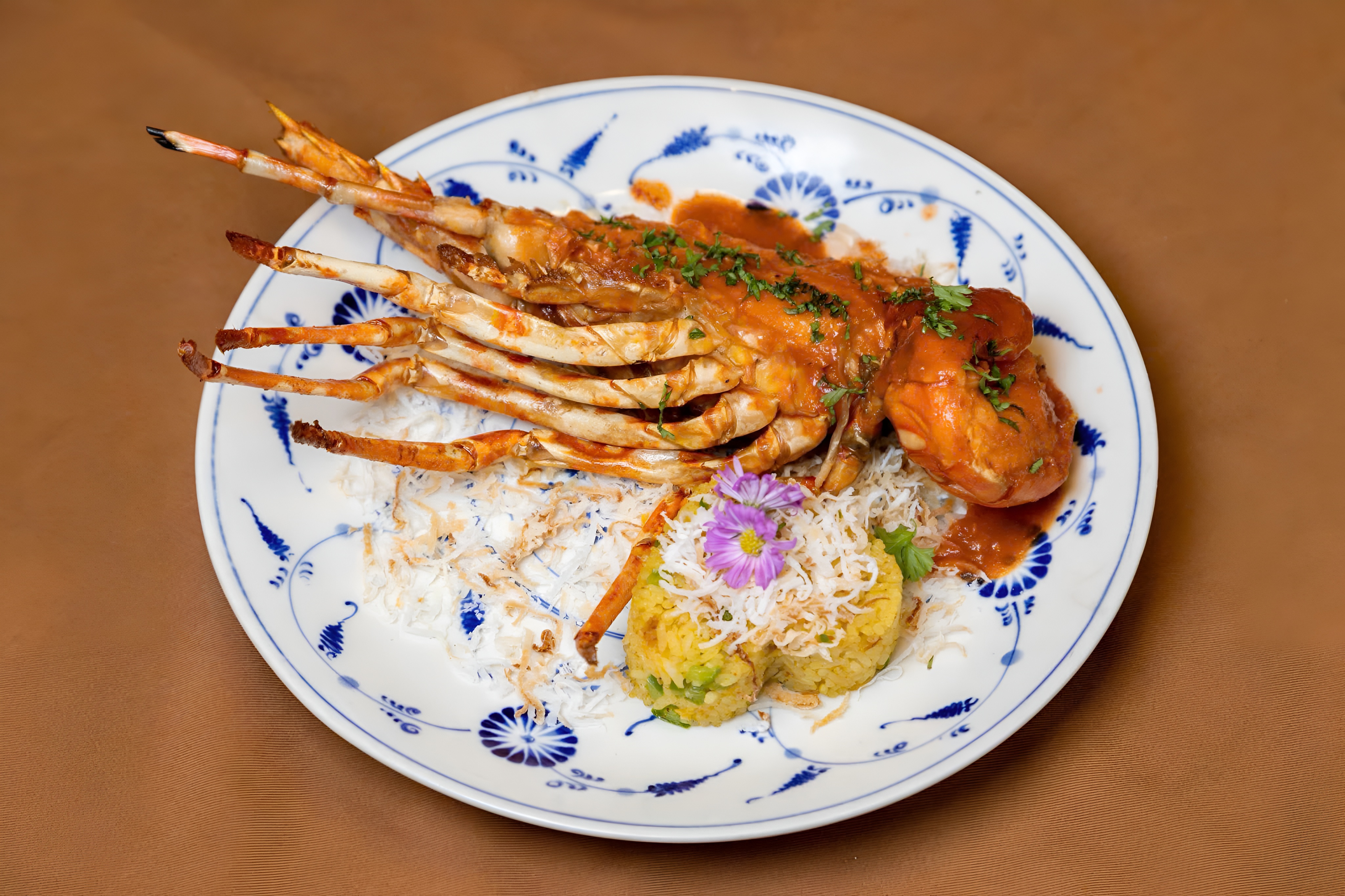 Lobster main course 5-course seafood dinner Emperor Cruise