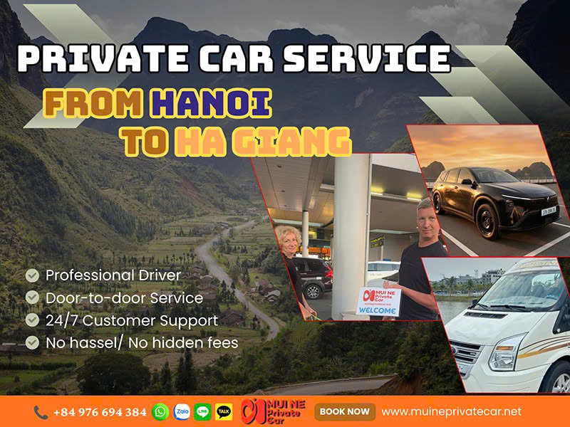 Hanoi to Ha Giang Private Car Transfer - Mui Ne Private Car
