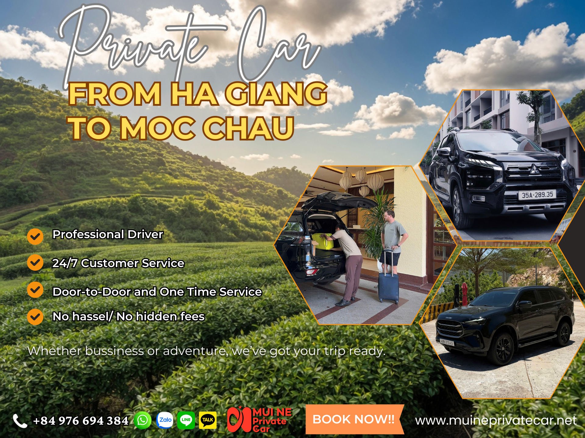 Private car Cat Ba Island to Sapa