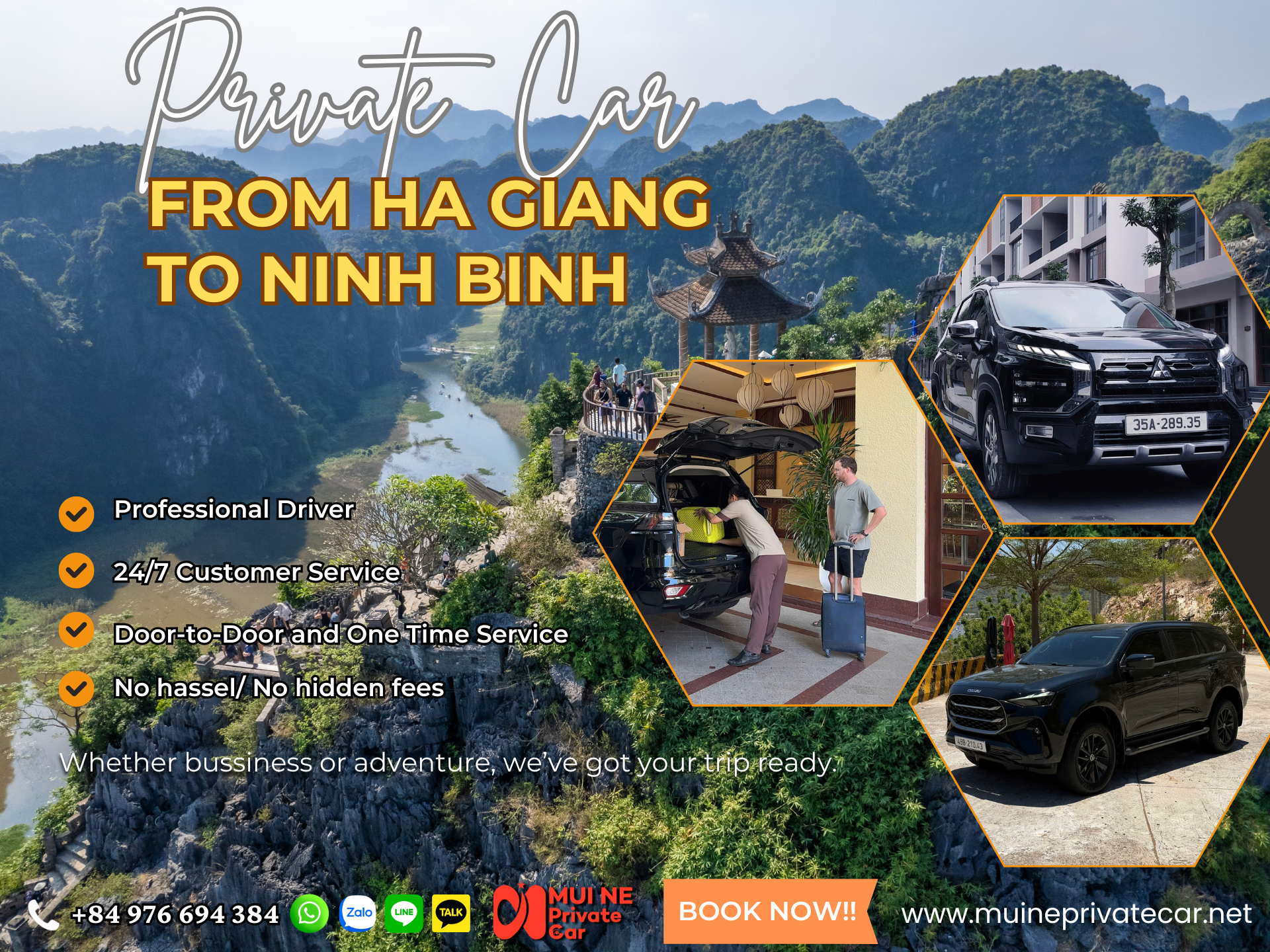 Private car Cat Ba Island to Sapa