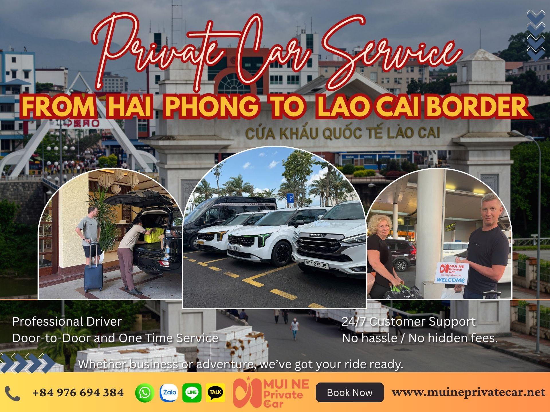 Hai Phong to Lao Cai Border Gate Private Car Transfer - Mui Ne Private Car