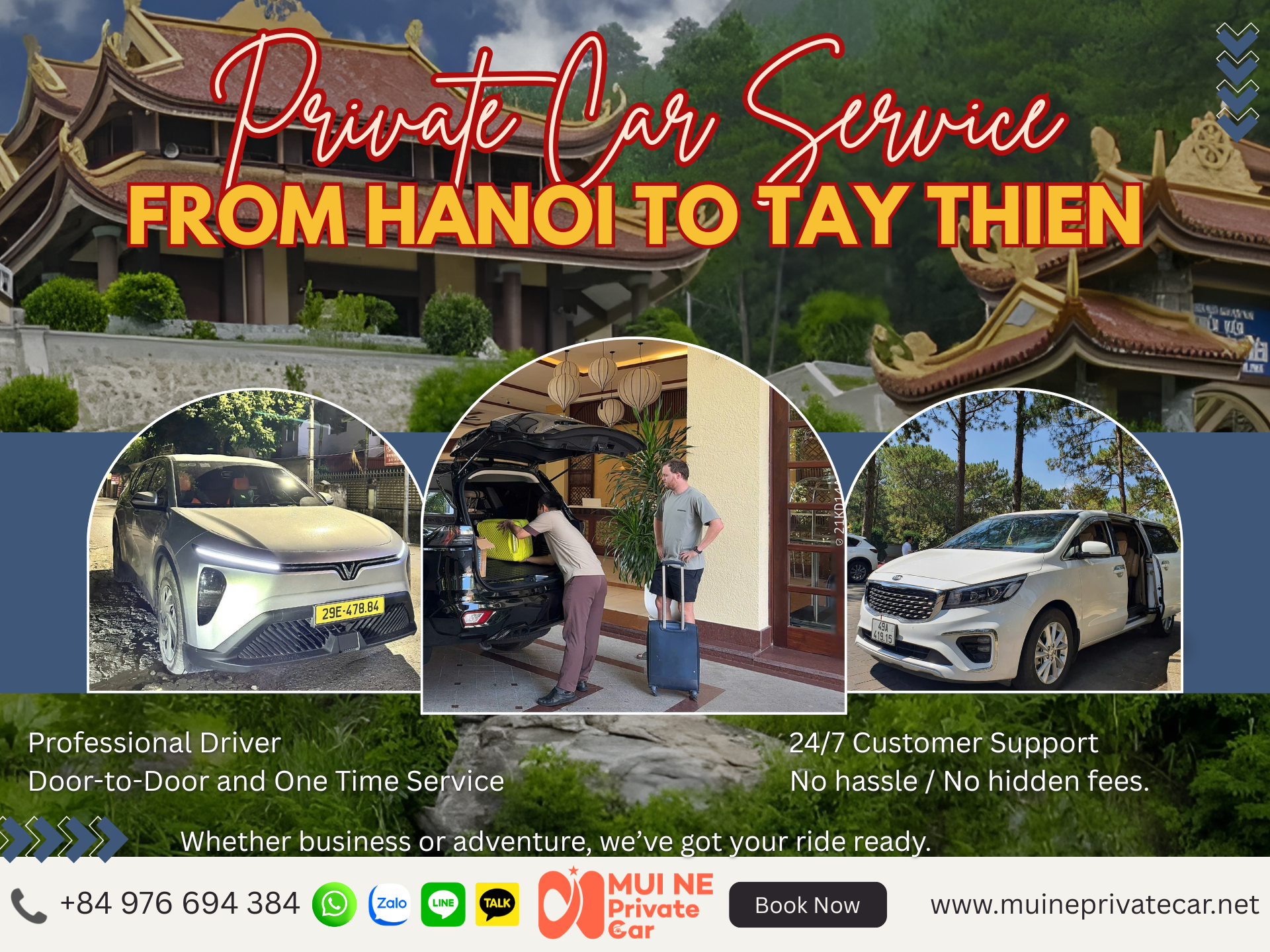 Hanoi to Tay Thien Private Car Transfer - Mui Ne Private Car
