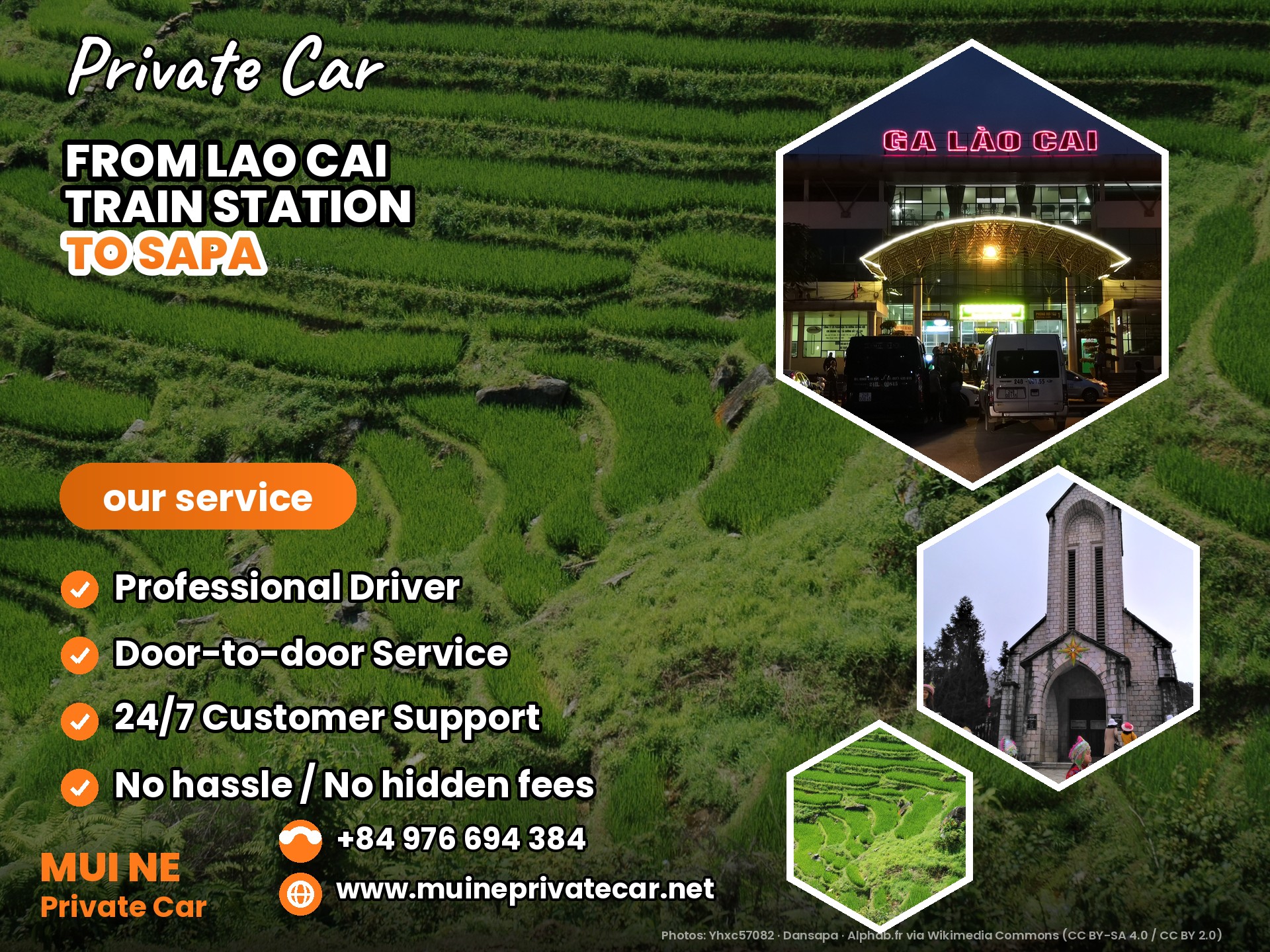 Lao Cai Train Station to Sapa Private Car Transfer