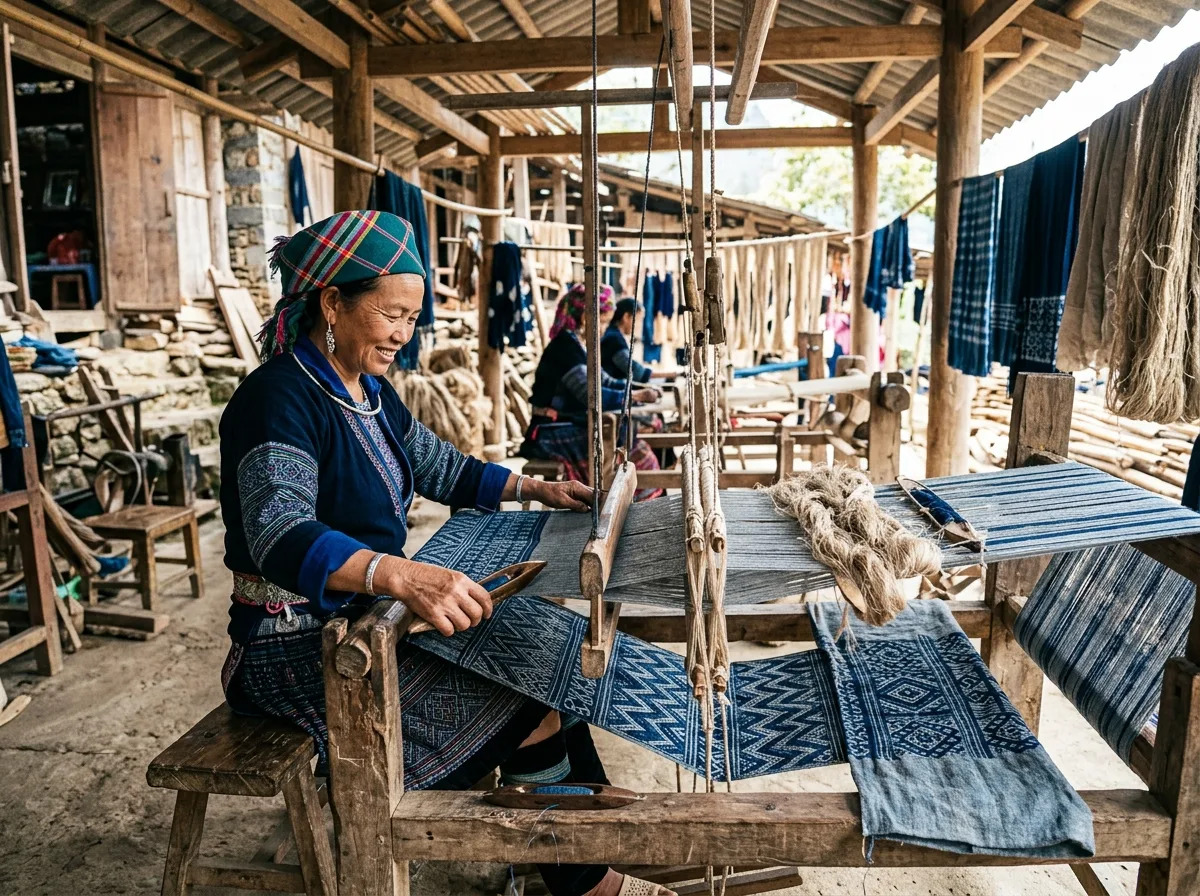 Lung Tam weaving village Ha Giang