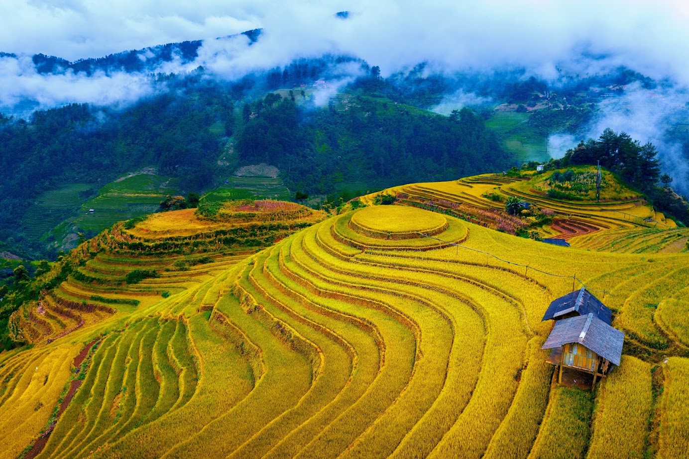 Comfortable vehicle interior for Mu Cang Chai mountain ride