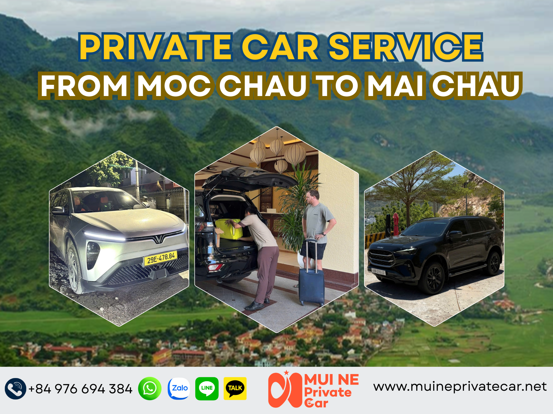 Moc Chau to Mai Chau Private Car Transfer - Mui Ne Private Car