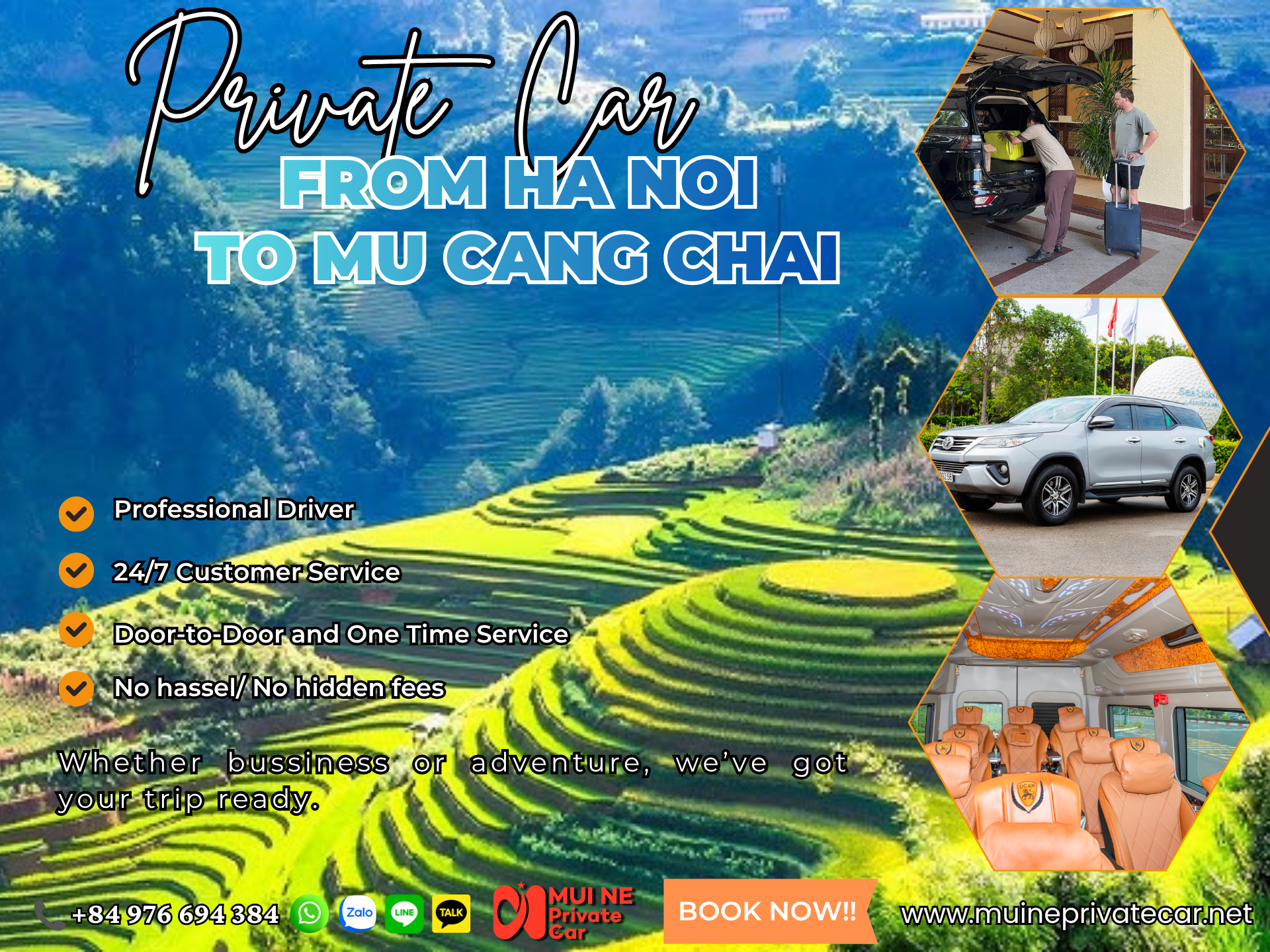 Private-Car-From-Ha-Noi-To-Mu-Cang-Chai
