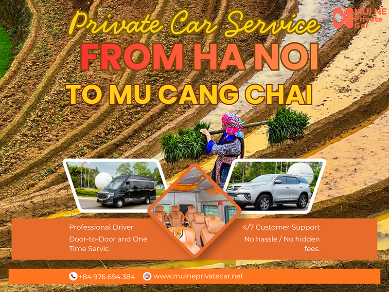 Private Car Ha Noi to Mu Cang Chai