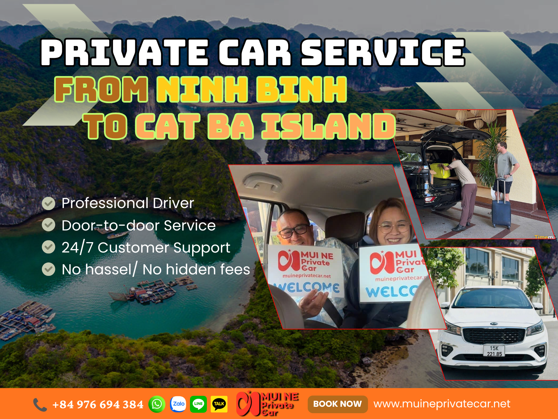 Ninh Binh to Cat Ba Island Private Car Transfer – Mui Ne Private Car