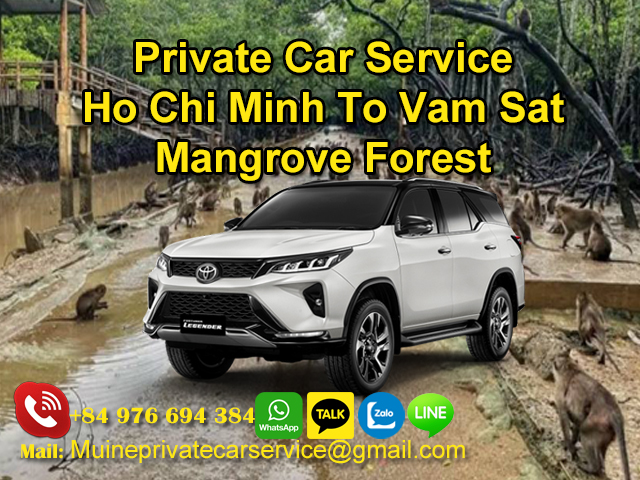 Private-Car-From-Ho-Chi-Minh-To-Vam-Sat-Mangrove-Forest