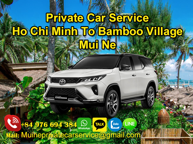 Private-Car-From-Ho-Chi-Minh-To-Bamboo-Village-Resort