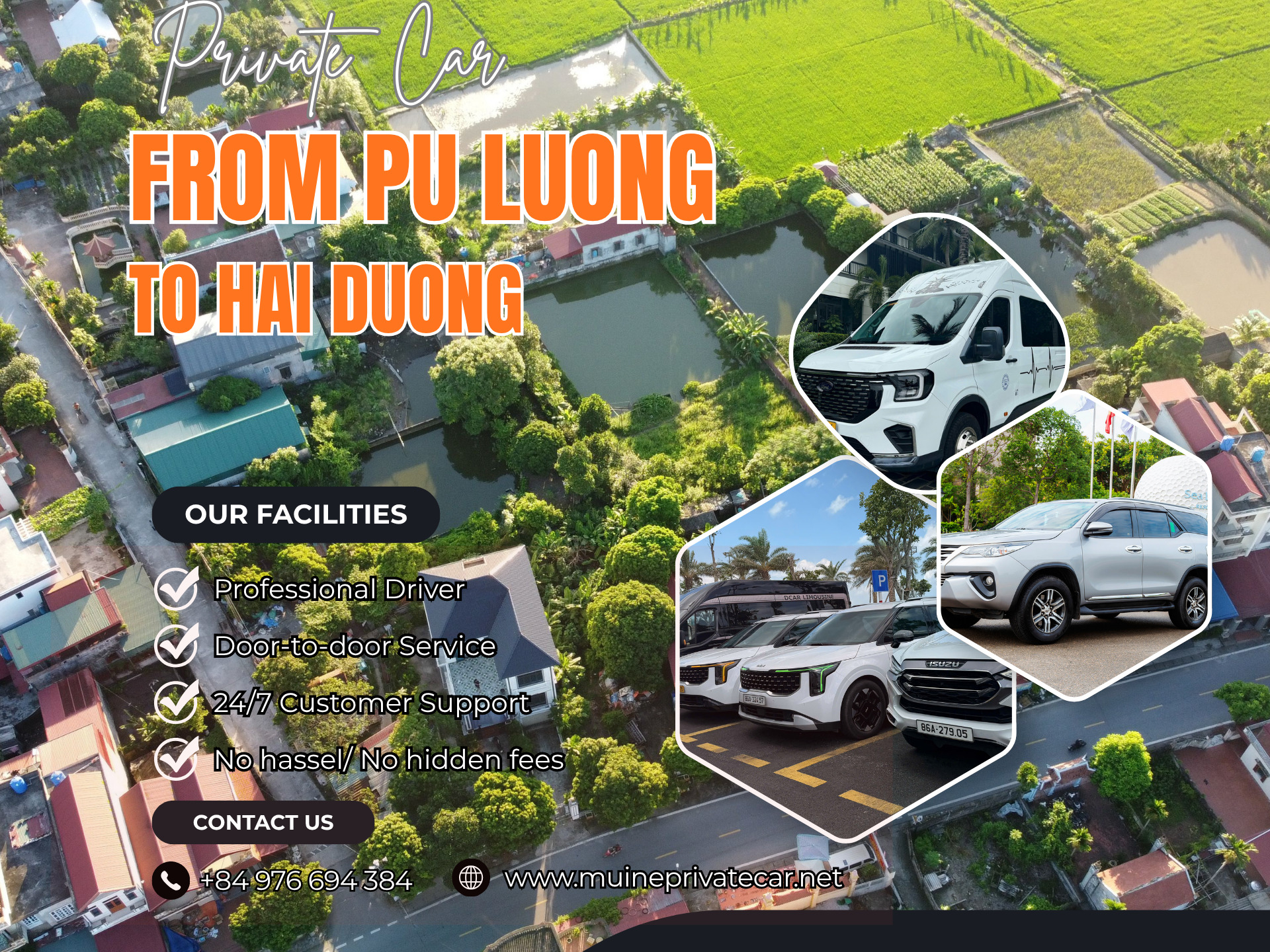 Pu Luong to Hai Duong Private Car Transfer
