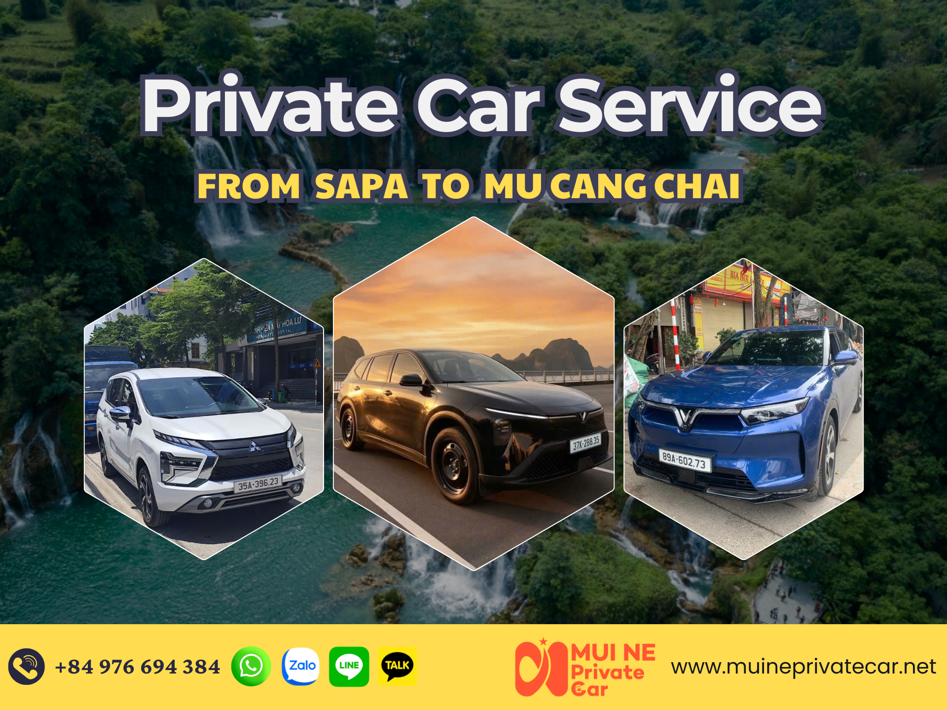 Private Car Service from Sapa to Mu Cang Chai – Mui Ne Private Car