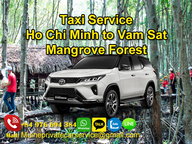 taxi-from-ho-chi-minh-to-vam-sat-mangrove-forest