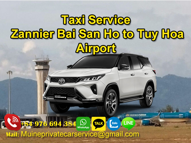 taxi-from-zannier-to-tuy-hoa-airport